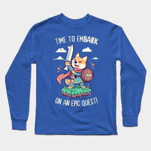 Time to EmBARK on an Epic Quest Long Sleeve T-Shirt